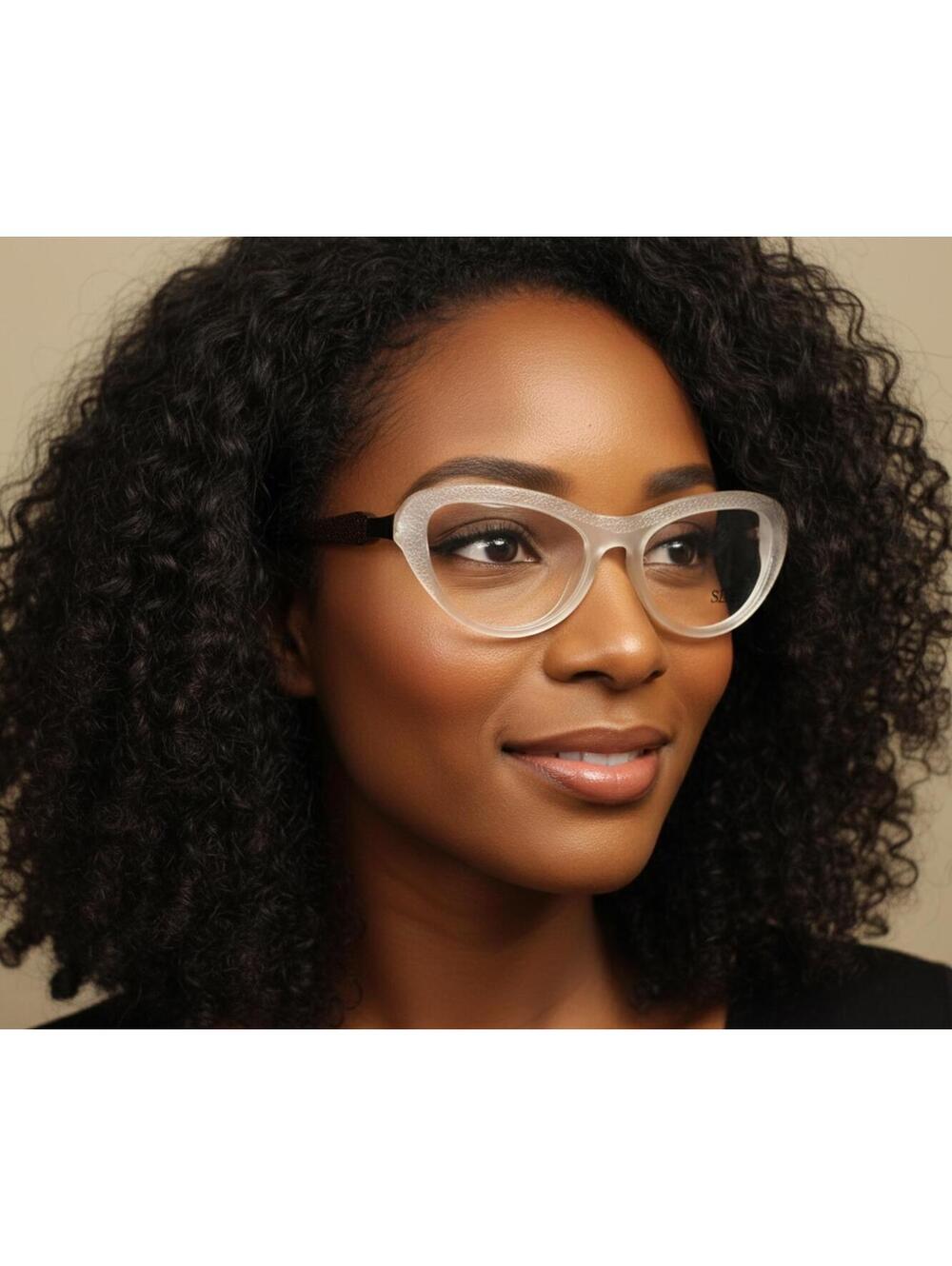 SEE Eyewear France 1796 Eyeglasses Women White Cateye
